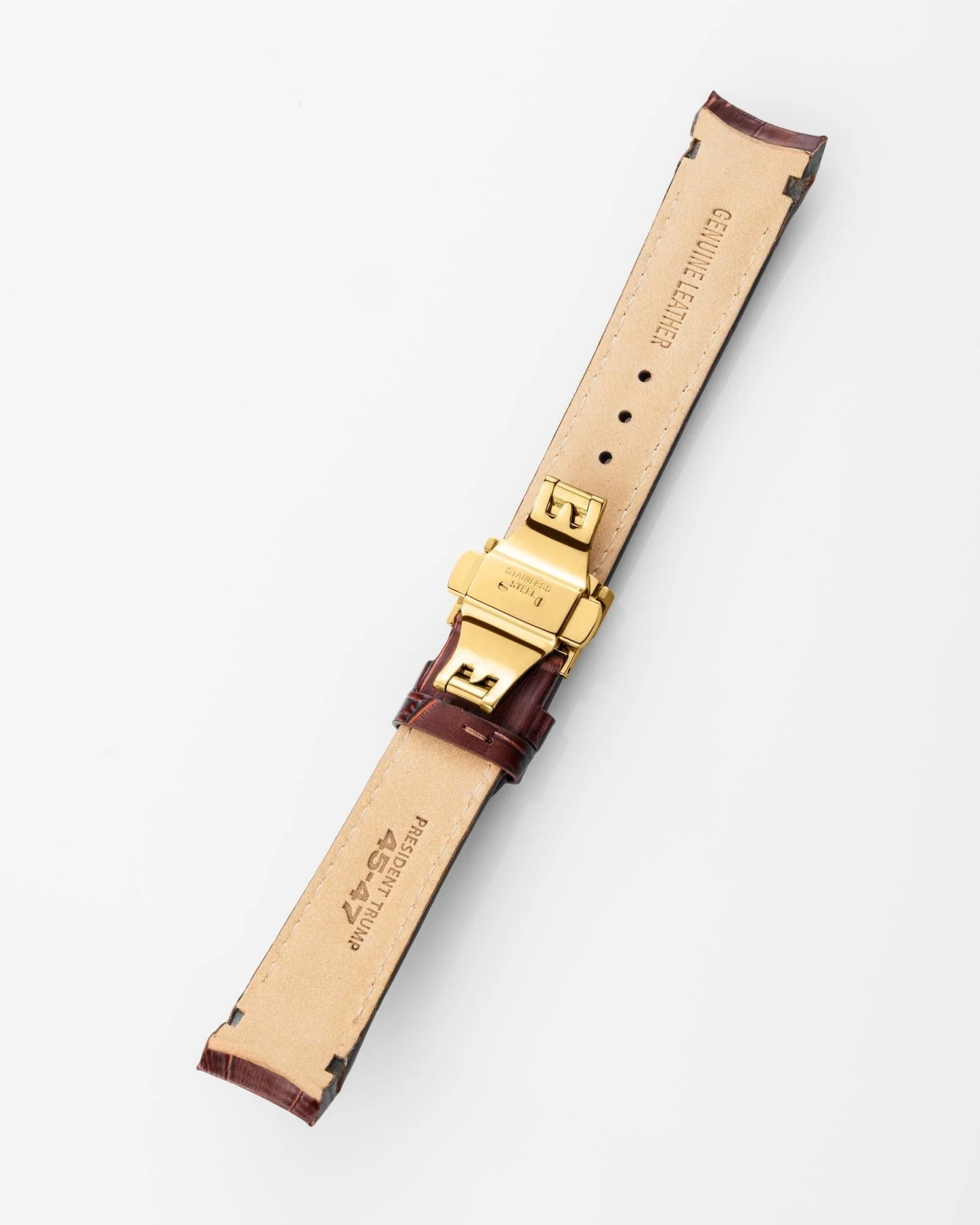 Fight Fight Fight Brown Leather Strap - Image 3